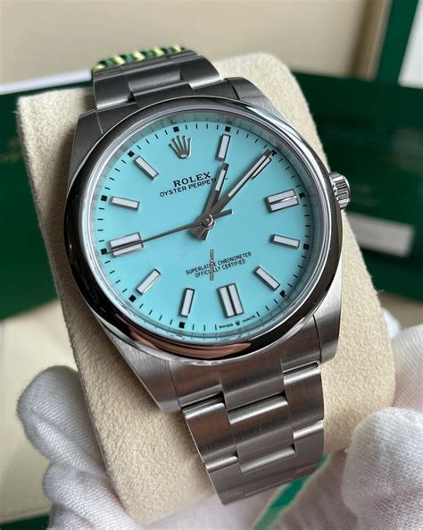 blue tiffany rolex|Rolex tiffany blue 41 price.